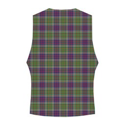 ScotsTee Shop Scottish Bowie Modern Crest Tartan Waistcoat Sleeveless Suit Vest