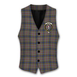 ScotsTee Shop Scottish Balfour Crest Tartan Waistcoat Sleeveless Suit Vest