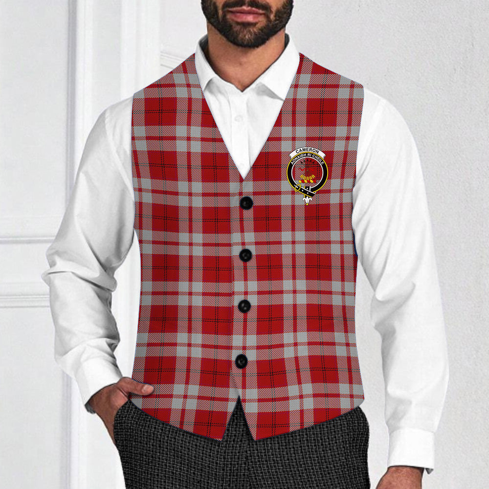 ScotsTee Shop Scottish Cameron Hose 2 Crest Tartan Waistcoat Sleeveless Suit Vest