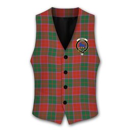ScotsTee Shop Scottish Bruce New Ancient Crest Tartan Waistcoat Sleeveless Suit Vest