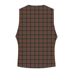 ScotsTee Shop Scottish Bowie Black Modern Crest Tartan Waistcoat Sleeveless Suit Vest