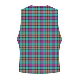 ScotsTee Shop Scottish Buchanan Inauguration Crest Tartan Waistcoat Sleeveless Suit Vest