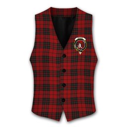 ScotsTee Shop Scottish Brodie Clan Crest Tartan Waistcoat Sleeveless Suit Vest