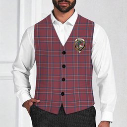 ScotsTee Shop Scottish Burnett Hunting Modern Crest Tartan Waistcoat Sleeveless Suit Vest