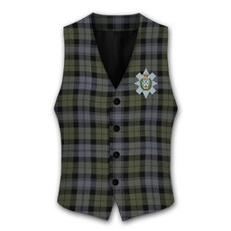 ScotsTee Shop Scottish Black Watch Large Sett Ancient Crest Tartan Waistcoat Sleeveless Suit Vest