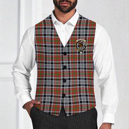 ScotsTee Shop Scottish Borthwick Dress Ancient Crest Tartan Waistcoat Sleeveless Suit Vest