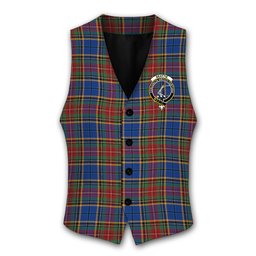 ScotsTee Shop Scottish Beattie (Beatty) Modern Crest Tartan Waistcoat Sleeveless Suit Vest