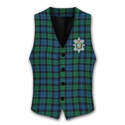ScotsTee Shop Scottish Black Watch Ancient Crest Tartan Waistcoat Sleeveless Suit Vest