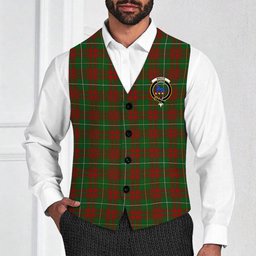 ScotsTee Shop Scottish Bruce Hunting Crest Tartan Waistcoat Sleeveless Suit Vest