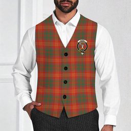 ScotsTee Shop Scottish Burns (Burns 1930) Ancient Crest Tartan Waistcoat Sleeveless Suit Vest