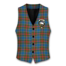 ScotsTee Shop Scottish Bethune Ancient Crest Tartan Waistcoat Sleeveless Suit Vest