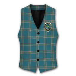ScotsTee Shop Scottish Crichton Ancient Crest Tartan Waistcoat Sleeveless Suit Vest