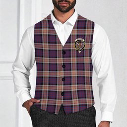 ScotsTee Shop Scottish Carnegie 2 Crest Tartan Waistcoat Sleeveless Suit Vest