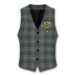 ScotsTee Shop Scottish Douglas Green Ancient Crest Tartan Waistcoat Sleeveless Suit Vest