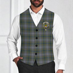 ScotsTee Shop Scottish Douglas Green Ancient Crest Tartan Waistcoat Sleeveless Suit Vest