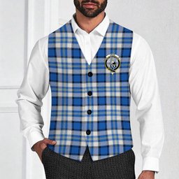 ScotsTee Shop Scottish Craig Paisley Modern Crest Tartan Waistcoat Sleeveless Suit Vest