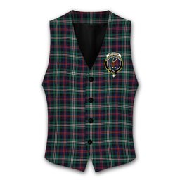 ScotsTee Shop Scottish Davidson Double Modern Crest Tartan Waistcoat Sleeveless Suit Vest