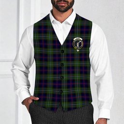 ScotsTee Shop Scottish Clark of Ulva Crest Tartan Waistcoat Sleeveless Suit Vest