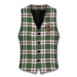 ScotsTee Shop Scottish Crawford Arisaid Dance Ancient Crest Tartan Waistcoat Sleeveless Suit Vest