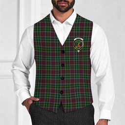 ScotsTee Shop Scottish Crosby Crest Tartan Waistcoat Sleeveless Suit Vest