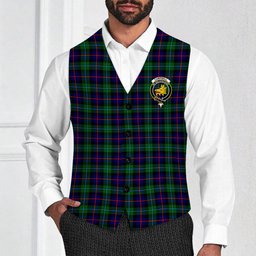 ScotsTee Shop Scottish Campbel of Cawdor Modern Crest Tartan Waistcoat Sleeveless Suit Vest