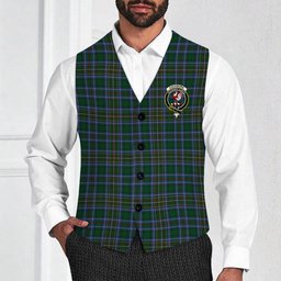 ScotsTee Shop Scottish Cockburn 2 Crest Tartan Waistcoat Sleeveless Suit Vest