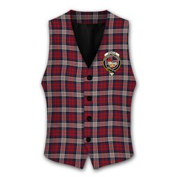 ScotsTee Shop Scottish Donald Dress Irish Crest Tartan Waistcoat Sleeveless Suit Vest