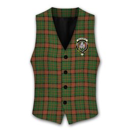 ScotsTee Shop Scottish Dalrymple of Castleton Crest Tartan Waistcoat Sleeveless Suit Vest