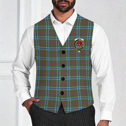 ScotsTee Shop Scottish Currie of Arran Modern Clan Crest Tartan Waistcoat Sleeveless Suit Vest