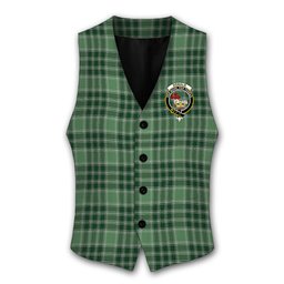 ScotsTee Shop Scottish Donald Lord of the Isles Hunting Crest Tartan Waistcoat Sleeveless Suit Vest