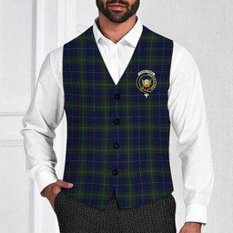 ScotsTee Shop Scottish Carruthers George Crest Tartan Waistcoat Sleeveless Suit Vest