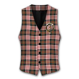 ScotsTee Shop Scottish Carnegie Dress Modern Crest Tartan Waistcoat Sleeveless Suit Vest