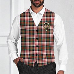 ScotsTee Shop Scottish Carnegie Dress Modern Crest Tartan Waistcoat Sleeveless Suit Vest