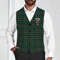 ScotsTee Shop Scottish Cockburn Crest Tartan Waistcoat Sleeveless Suit Vest