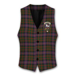 ScotsTee Shop Scottish Cochrane 1974 Crest Tartan Waistcoat Sleeveless Suit Vest