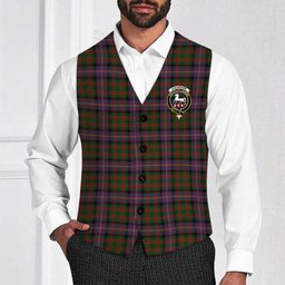 ScotsTee Shop Scottish Cochrane 1974 Crest Tartan Waistcoat Sleeveless Suit Vest