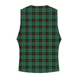 ScotsTee Shop Scottish Douglas Black Ancient Crest Tartan Waistcoat Sleeveless Suit Vest