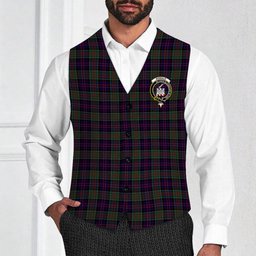 ScotsTee Shop Scottish Donald of Clan Ranald Crest Tartan Waistcoat Sleeveless Suit Vest