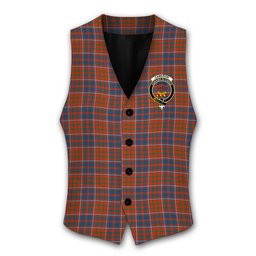 ScotsTee Shop Scottish Cameron of Lochiel Ancient Crest Tartan Waistcoat Sleeveless Suit Vest