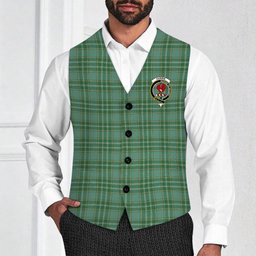ScotsTee Shop Scottish Currie Ancient Crest Tartan Waistcoat Sleeveless Suit Vest