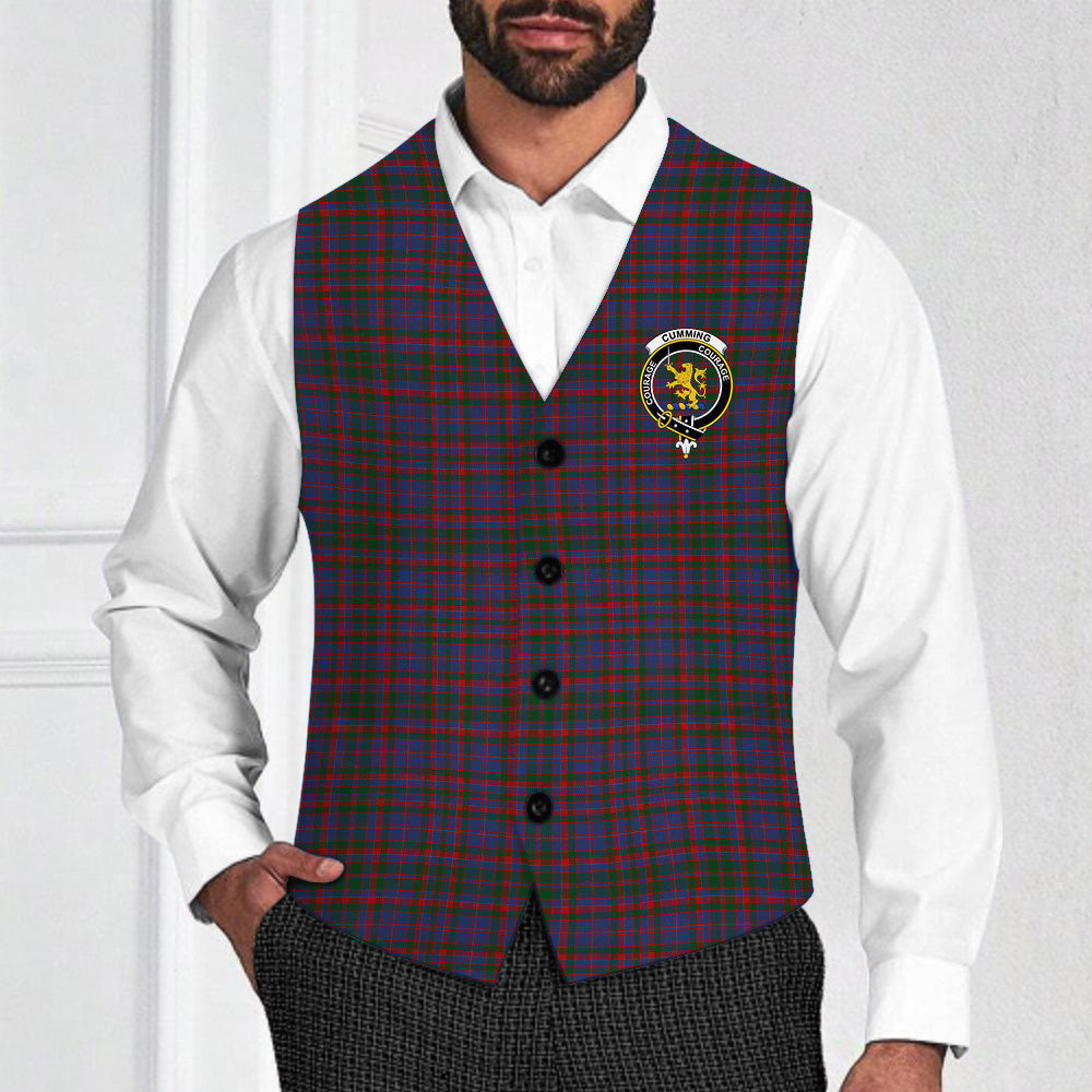 ScotsTee Shop Scottish Cumming Crest Tartan Waistcoat Sleeveless Suit Vest