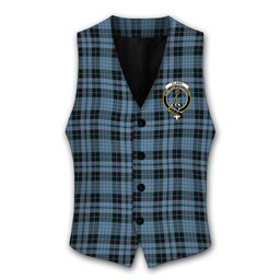 ScotsTee Shop Scottish Clark (Clergy) Ancient Clan Crest Tartan Waistcoat Sleeveless Suit Vest