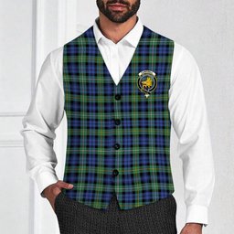 ScotsTee Shop Scottish Campbell Argyll Ancient Crest Tartan Waistcoat Sleeveless Suit Vest