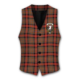 ScotsTee Shop Scottish Colville Ancient Crest Tartan Waistcoat Sleeveless Suit Vest