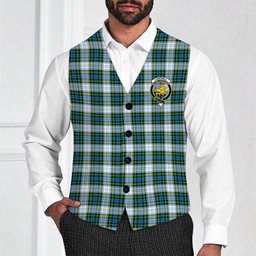ScotsTee Shop Scottish Campbell Dress Crest Tartan Waistcoat Sleeveless Suit Vest