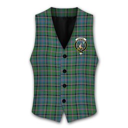 ScotsTee Shop Scottish Cooper Ancient Crest Tartan Waistcoat Sleeveless Suit Vest