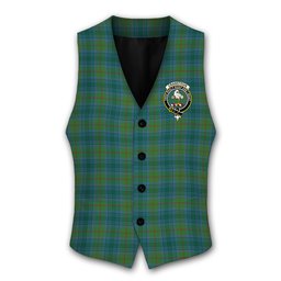 ScotsTee Shop Scottish Cranstoun Modern Crest Tartan Waistcoat Sleeveless Suit Vest