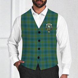 ScotsTee Shop Scottish Cranstoun Modern Crest Tartan Waistcoat Sleeveless Suit Vest