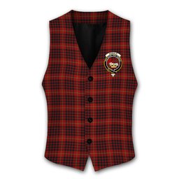 ScotsTee Shop Scottish Donald of Ardnamurchan Crest Tartan Waistcoat Sleeveless Suit Vest