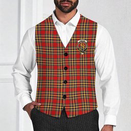 ScotsTee Shop Scottish Chattan Modern Crest Tartan Waistcoat Sleeveless Suit Vest